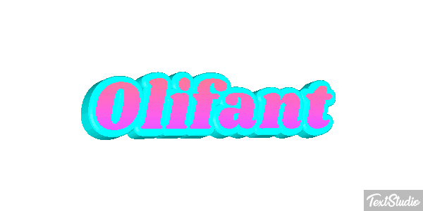 Olifant Tekst effect