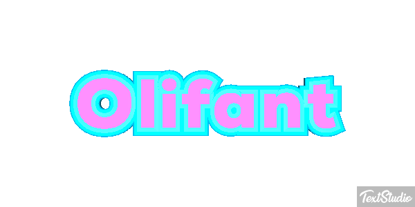 Olifant Tekst effect