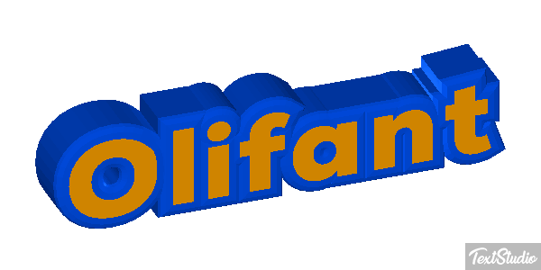Olifant Tekst effect