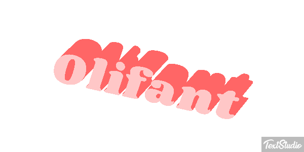 Olifant Tekst effect