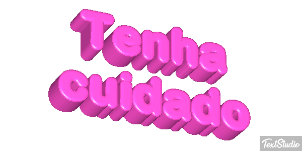 Tenha cuidado Efeito do texto