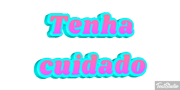 Tenha cuidado Efeito do texto
