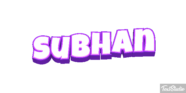 Subhan Text effect