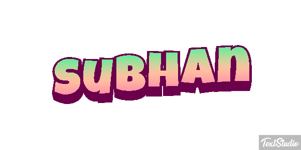 Subhan Text effect