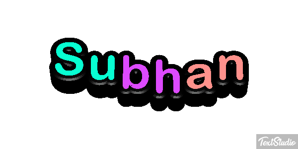 Subhan Text effect
