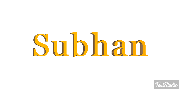 Subhan Text effect