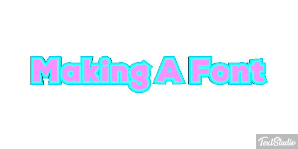 Making A Font Tekst effect