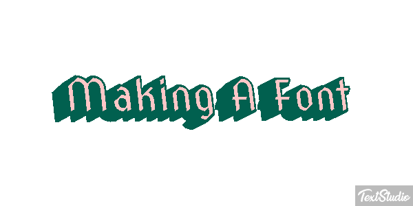 Making A Font Tekst effect