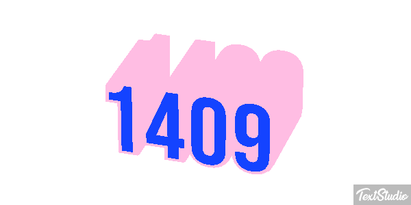 1409 Text effect