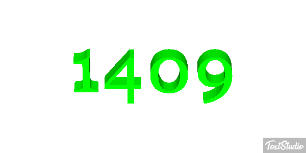 1409 Text effect