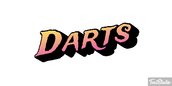 Darts Text effect