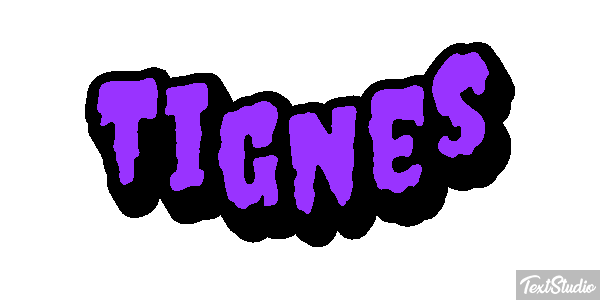 Tignes Efekt tekstowy