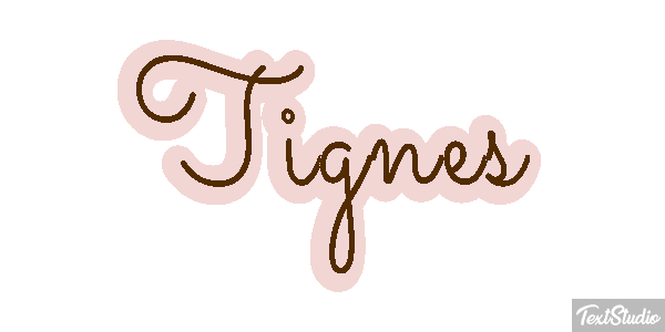 Tignes Efekt tekstowy