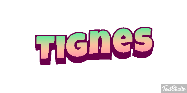 Tignes Efekt tekstowy