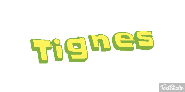 Tignes Efekt tekstowy