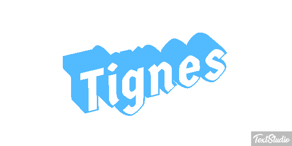 Tignes Efekt tekstowy