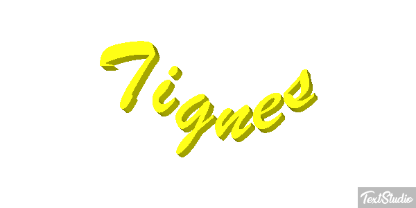 Tignes Efekt tekstowy