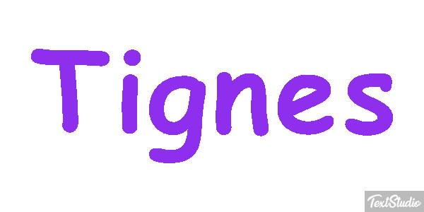 Tignes Efekt tekstowy