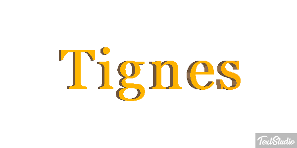 Tignes Efekt tekstowy