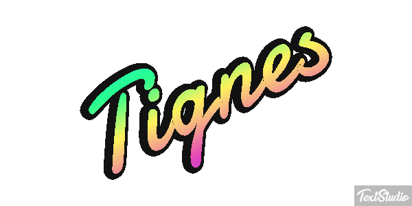 Tignes Efekt tekstowy