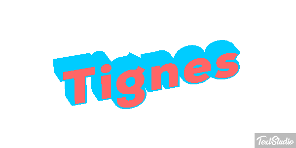 Tignes Efekt tekstowy