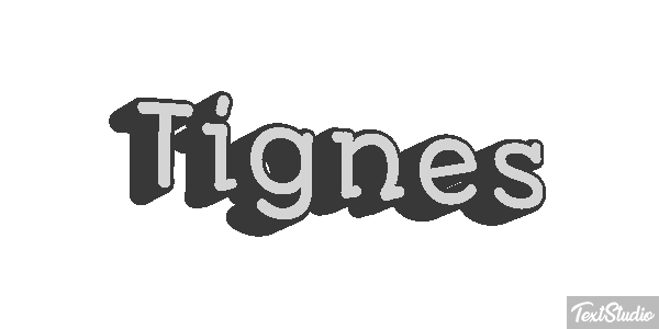 Tignes Efekt tekstowy