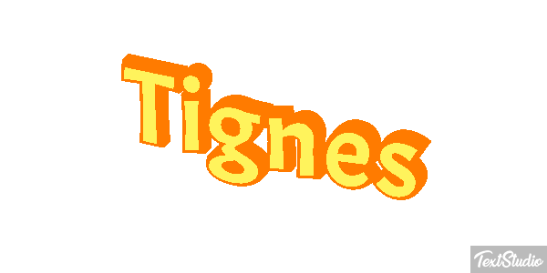 Tignes Efekt tekstowy