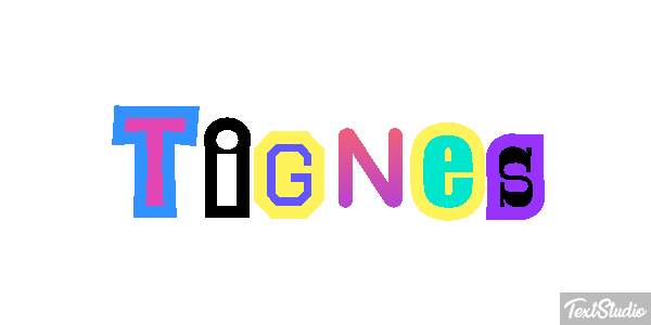 Tignes Efekt tekstowy