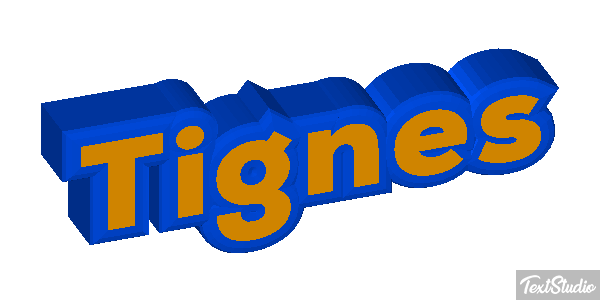Tignes Efekt tekstowy