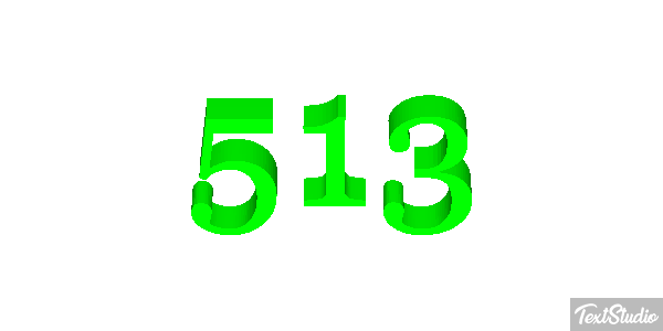 513 Texteffekt