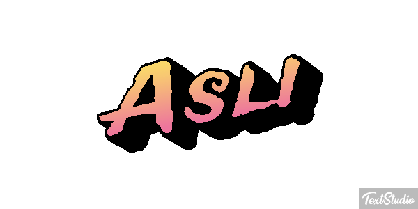 Aslı テキスト効果