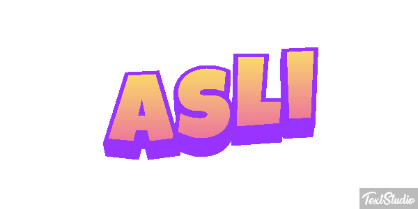 Aslı テキスト効果