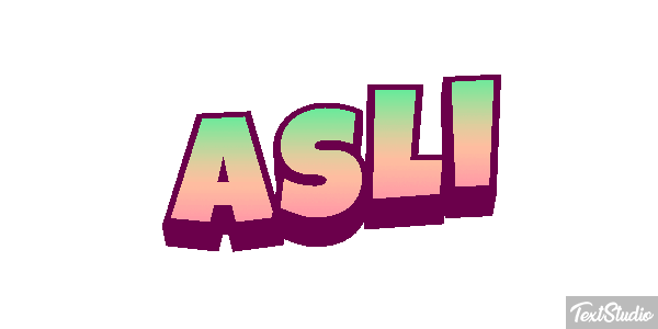 Aslı テキスト効果