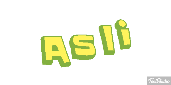 Aslı テキスト効果