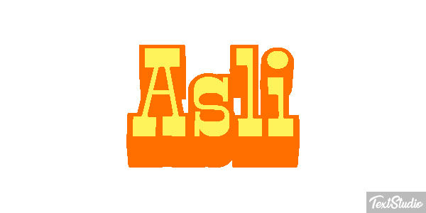 Aslı テキスト効果