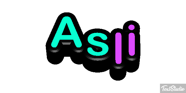Aslı テキスト効果
