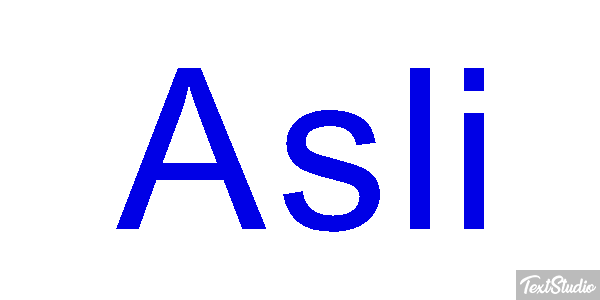 Aslı テキスト効果