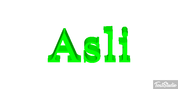 Aslı テキスト効果