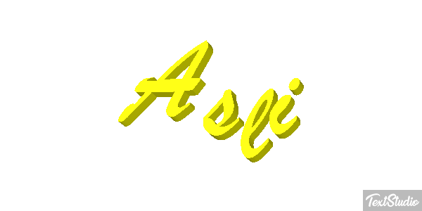 Aslı テキスト効果