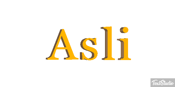 Aslı テキスト効果