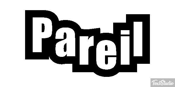 Pareil Effet de texte