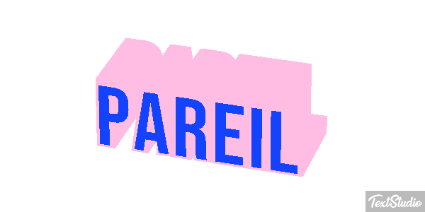 Pareil Effet de texte