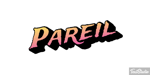 Pareil Effet de texte
