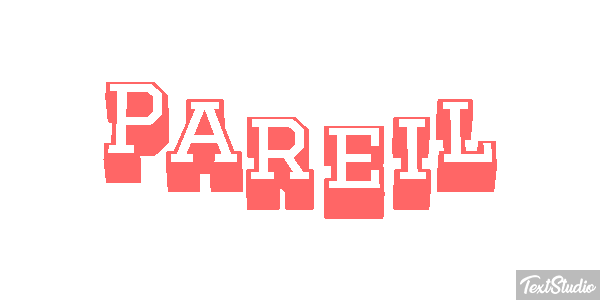 Pareil Effet de texte