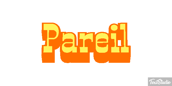 Pareil Effet de texte