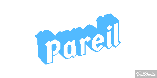 Pareil Effet de texte