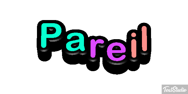 Pareil Effet de texte