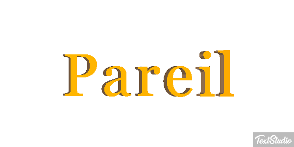Pareil Effet de texte