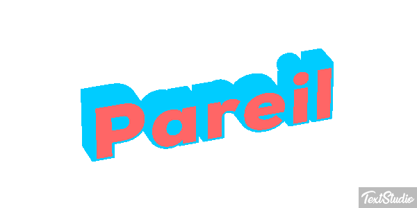 Pareil Effet de texte