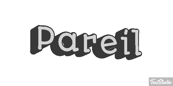 Pareil Effet de texte